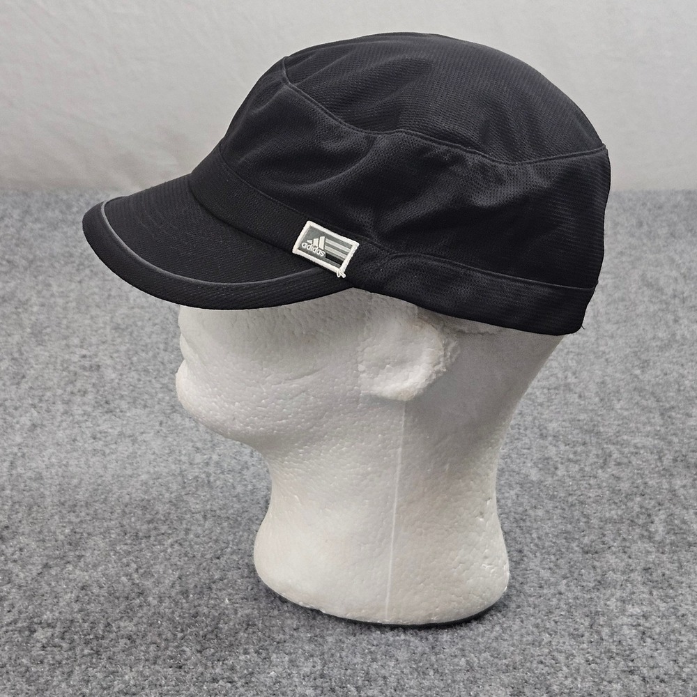 Adidas Military Cap Black Strapback Cadet Hat Athletic Minimalist Utility Golf - Picture 2 of 7